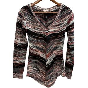 Vintage 90s Y2K Bongo V-Neck Sweater Size Large